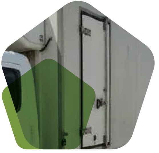 Reefer container door